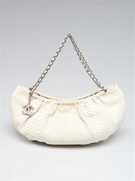 chanel white python bag|chanel python bags price.